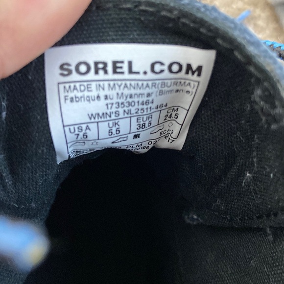 Sorel Out n About Waterproof Duck Boots Snow Winter Spring Rain Navy Blue 7.5 - Picture 8 of 9